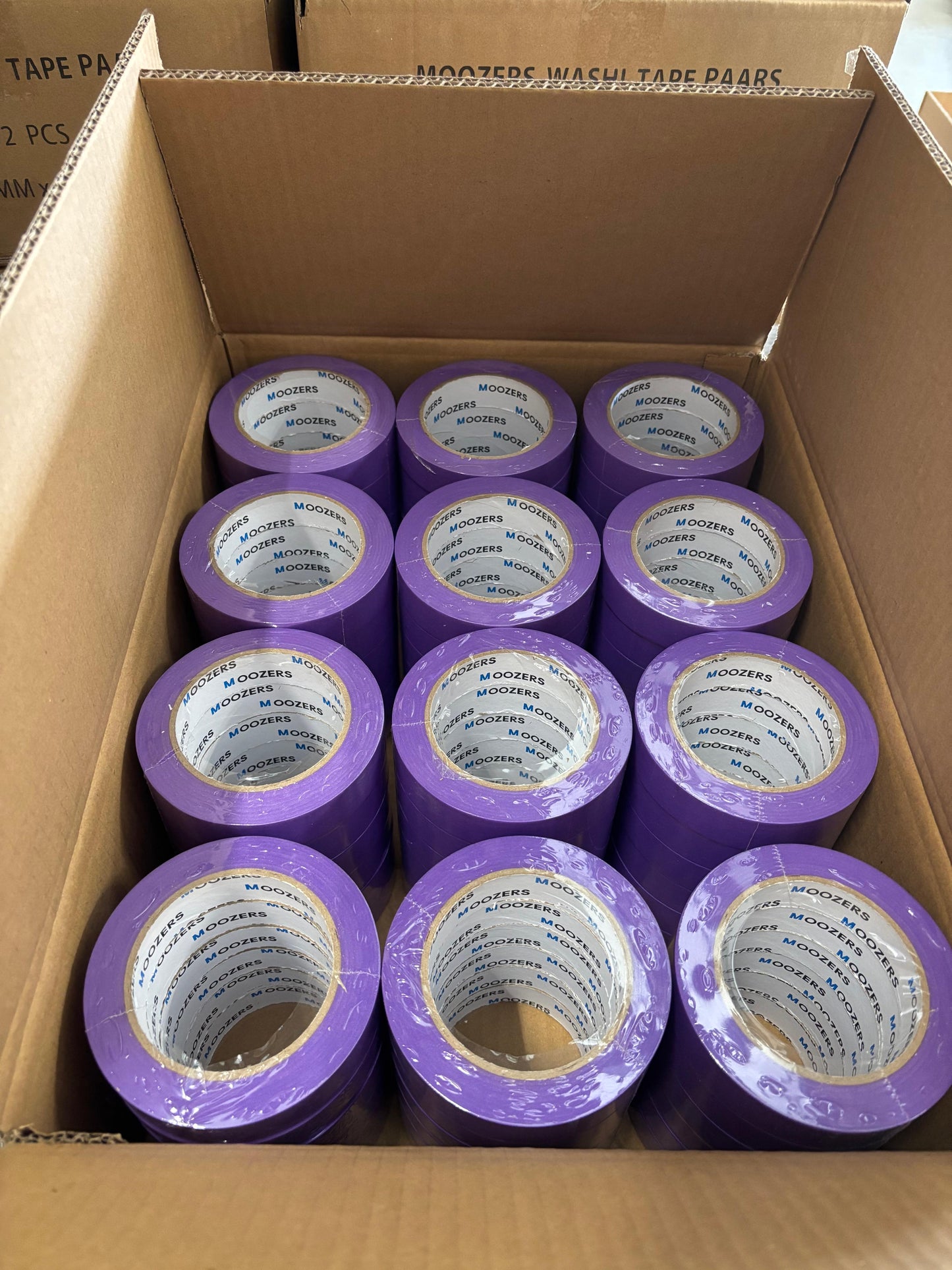 DOOS MOOZERS | Washi | Schilderstape paars | 24mm x 50m | 36 Rollen