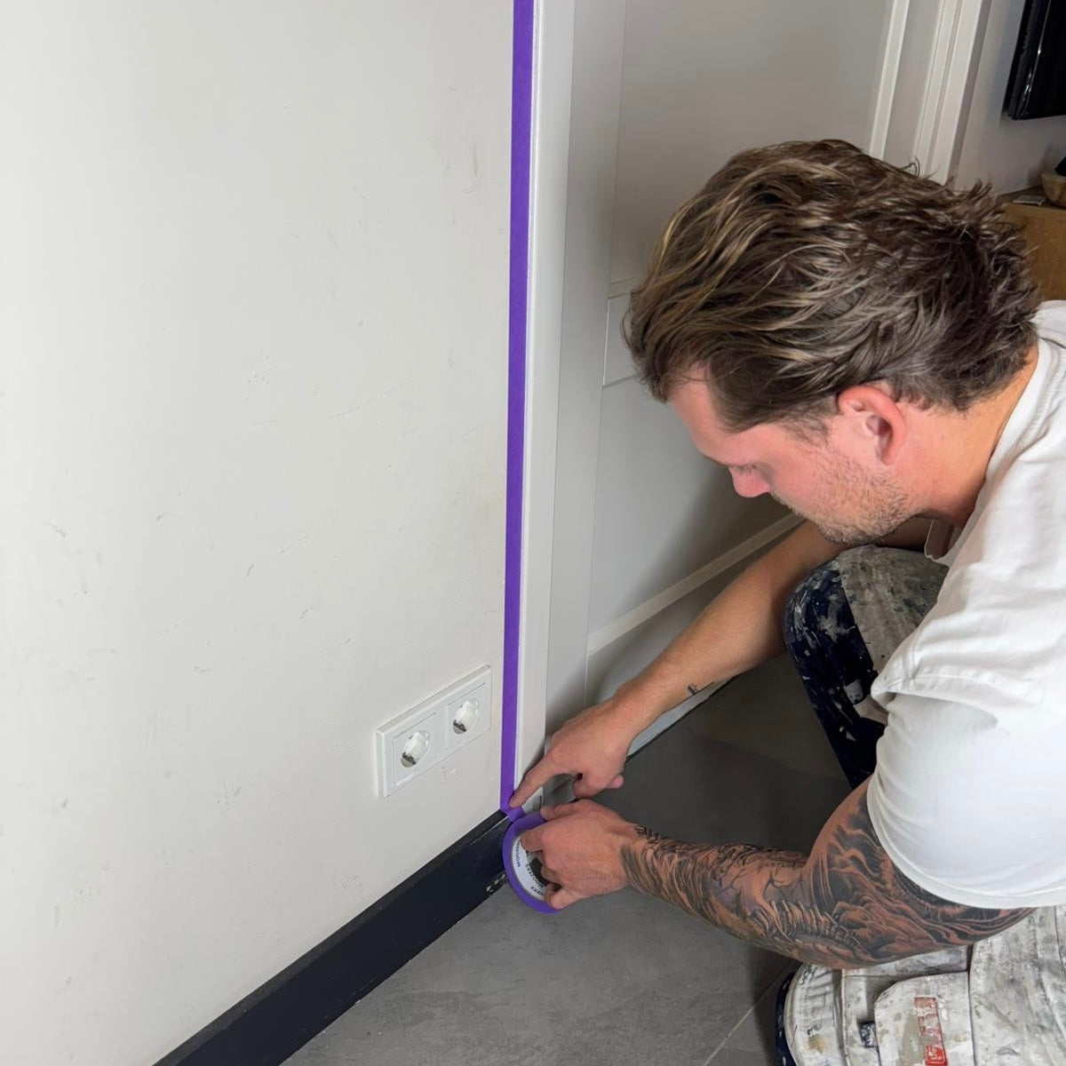 DOOS MOOZERS | 36 Rollen | Washi | Schilderstape paars | 24mm x 50m