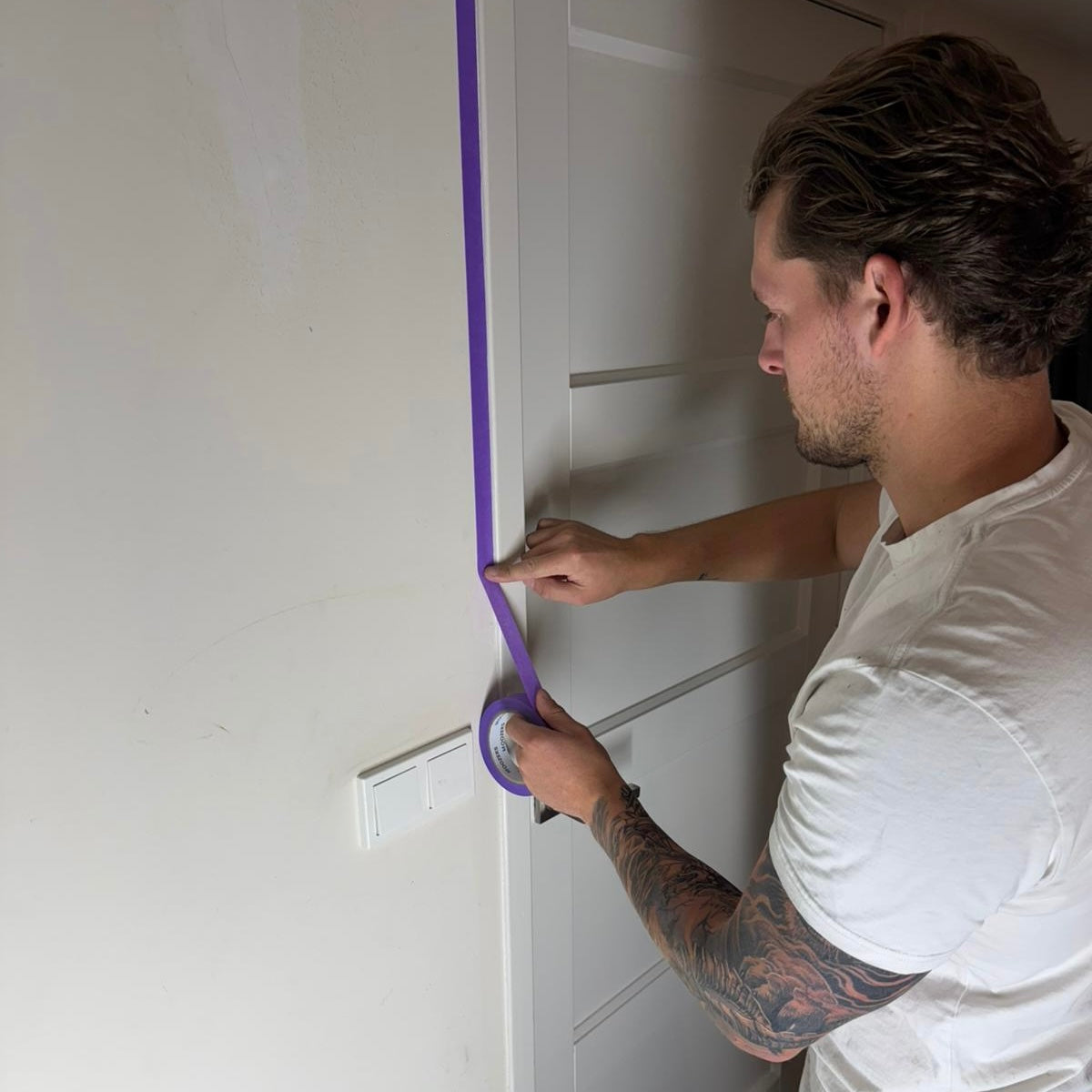 DOOS MOOZERS | 36 Rollen | Washi | Schilderstape paars | 24mm x 50m